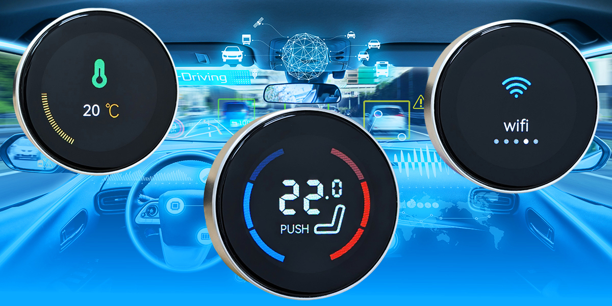 GTK introduces a selection of rotary IPS TFT displays