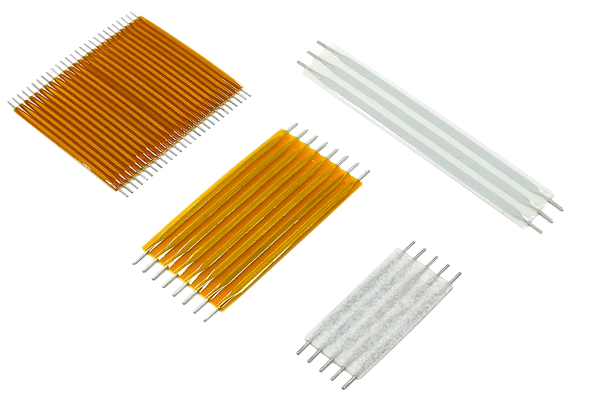 Through hole flexible jumper strips