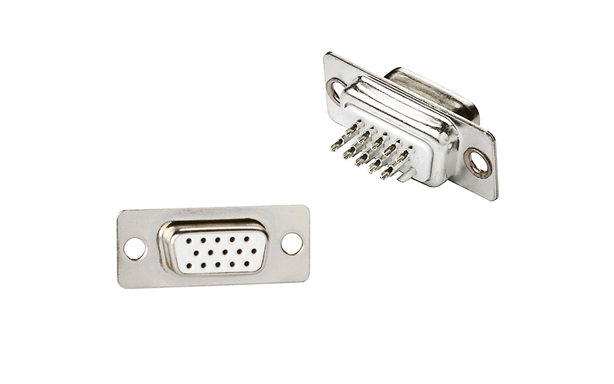 Cable Mount, High Density, Solder Bucket D-Sub Connectors