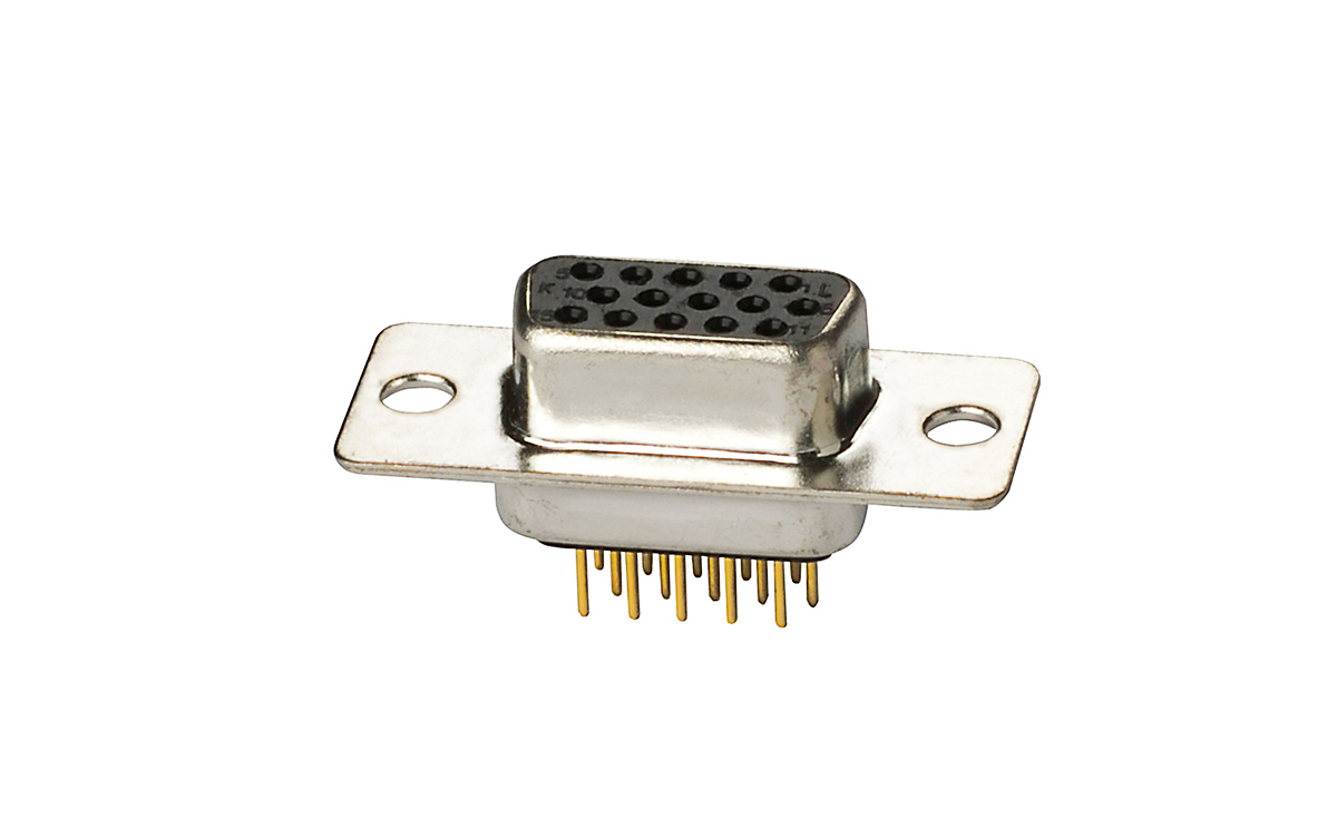 PCB Mount, High Density, Vertical D-Sub Connectors