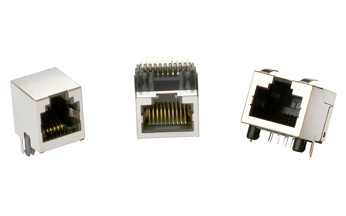Single-Port, Side Entry, Shielded RJ Connectors