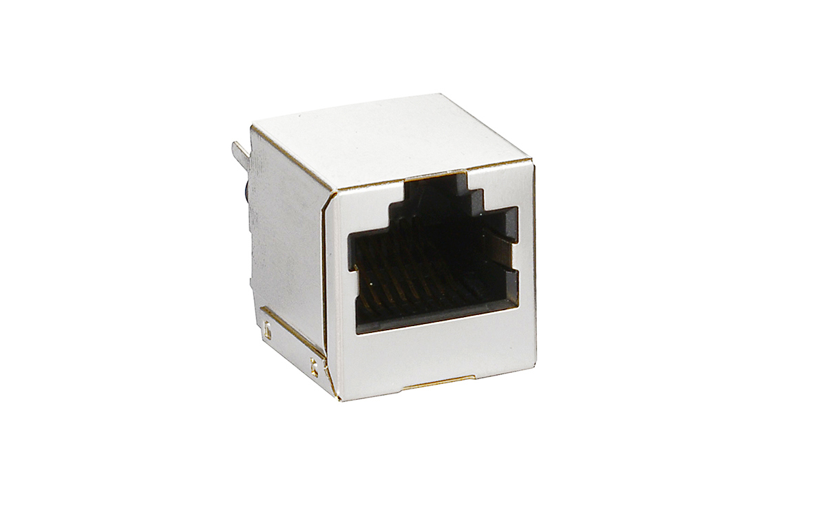 Single-Port, Top Entry, Shielded RJ Connectors