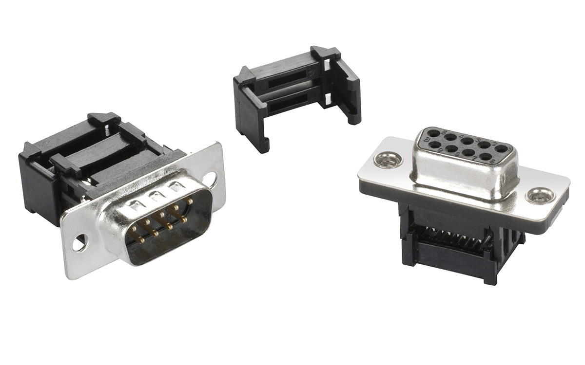 Cable Mount, Standard Density, IDC D-Sub Connectors