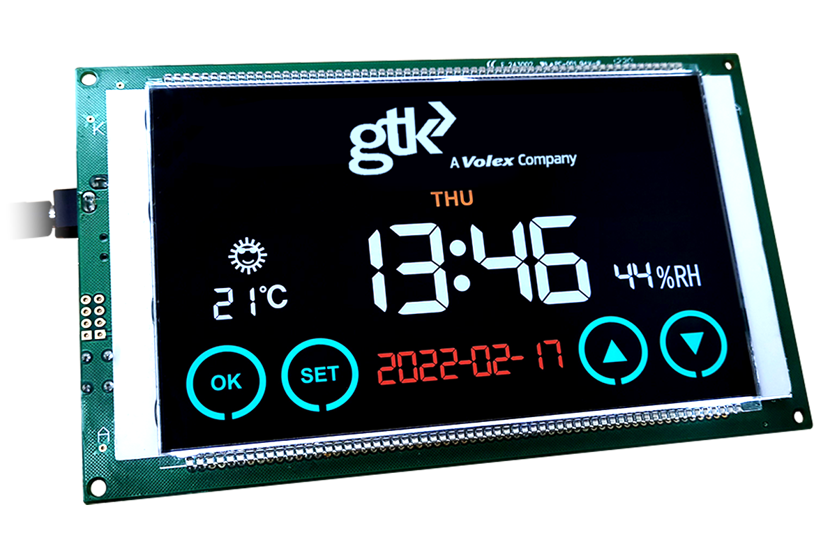 Custom PMVA screen with touchscreen UI